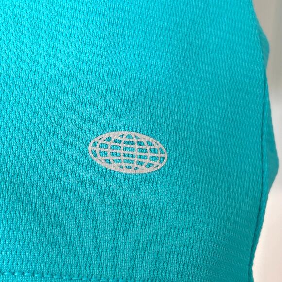 Reel Legends Freeline Wms L Turquoise Outdoor SS Textured Knit Shirt Fishing - Picture 4 of 5